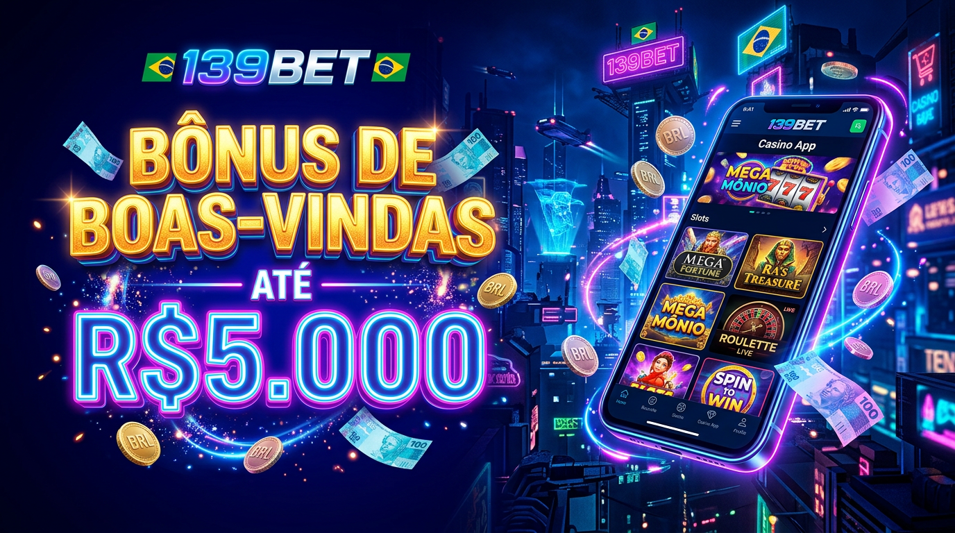 139BET Bônus de Boas-Vindas até R$5.000
